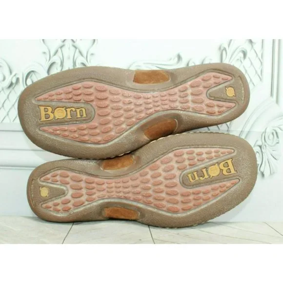 *Born Brown Suede Slip On Comfort Casual Loafer Shoes Size 10.5 Inches - Picture 9 of 9